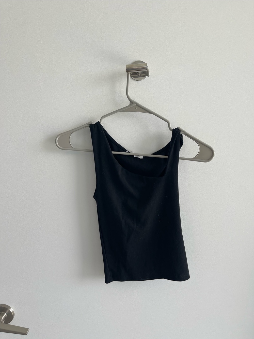 Zara Black Asymmetrical Tank Top